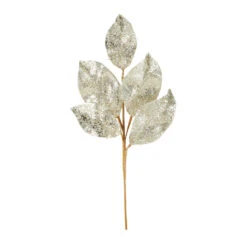 Raz 24" Silver Or Gold Beaded Metallic Leaf Christmas Spray F4106650 9 Raz 24" Silver Or Gold Beaded Metallic Leaf Christmas Spray F4106650 -The Jolly Christmas Shop apigdht44 30281.1646091922