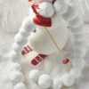 Raz 4' Snowball Christmas Garland G4106745 -The Jolly Christmas Shop apigoxyps 67112.1646091922