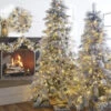 Raz 7.5' Or 9' Pre Lit Flocked Pine Christmas Tree -The Jolly Christmas Shop apih1nmbh 24215.1646091889