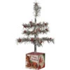 Primitives By Kathy 13" Vintage Silver Tinsel Christmas Tree On Box 105061 -The Jolly Christmas Shop apiiduaqn 77053.1646091864
