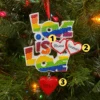 Pride "Love Is Love" Personalized Christmas Ornament OR1455 -The Jolly Christmas Shop apiigeerp 68965.1646091900