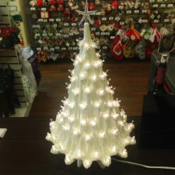 Large Lighted White Ceramic Ice Christmas Tree 23" -The Jolly Christmas Shop apijxtsnu 68149.1646091878