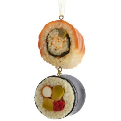 Kurt Adler 3.5" Sushi Roll Christmas Ornament D3693 -The Jolly Christmas Shop apijziycx 09124.1646091915