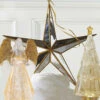 Raz 15" Large Gold Mirrored Star Christmas Ornament 4016149 -The Jolly Christmas Shop apiksqw8j 02654.1646091863