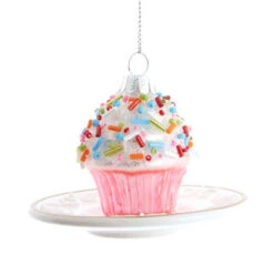 Kurt Adler 3.25" Pink Miniature Cake Glass Christmas Ornament C6374 -The Jolly Christmas Shop apimdgolo 44056.1646091889