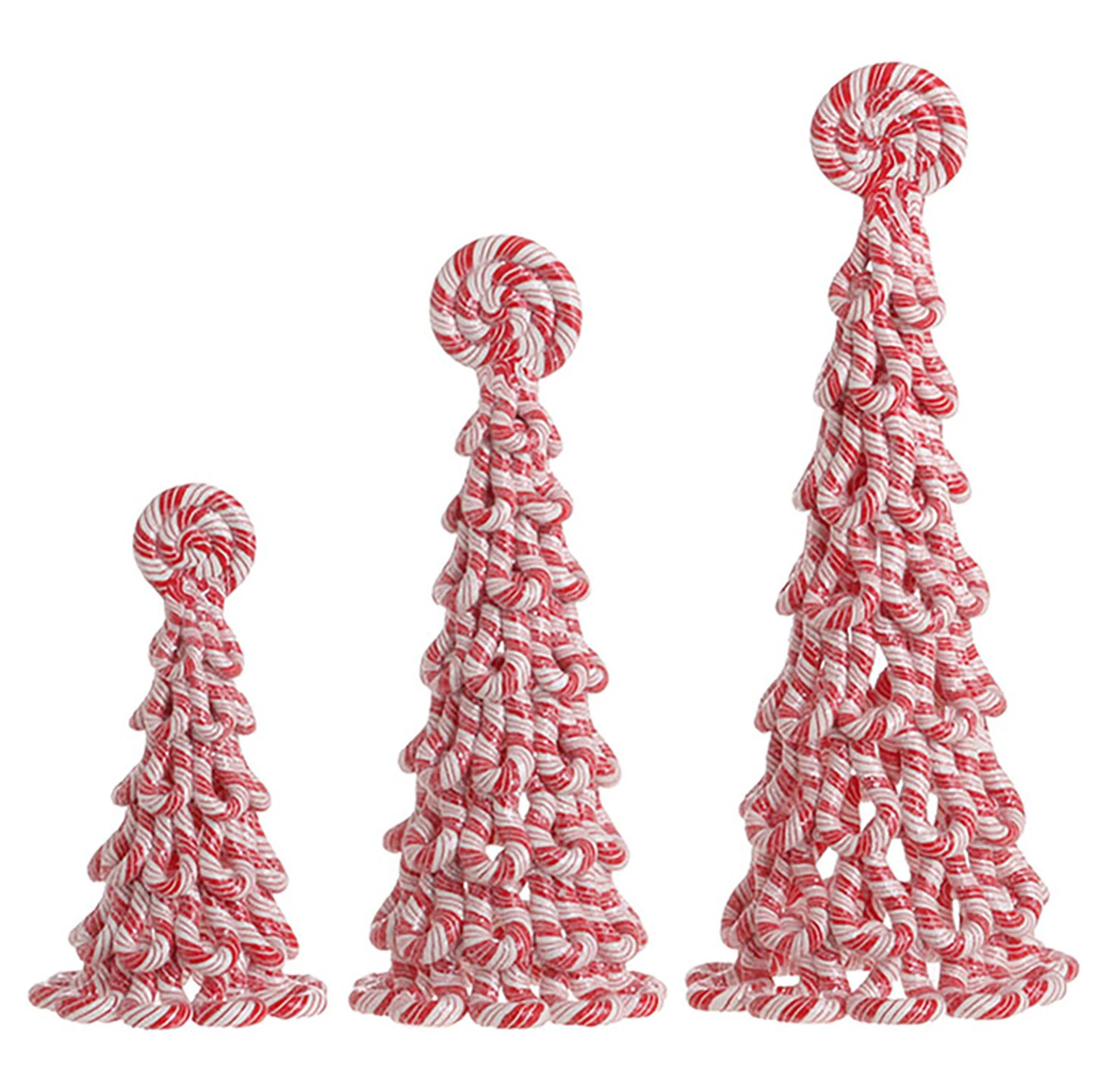 Raz Claydough Peppermint Candy Tree Christmas Figure Set Of 3 3116231 4 Raz Claydough Peppermint Candy Tree Christmas Figure Set Of 3 3116231 - Image 2