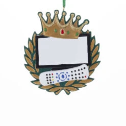 Kurt Adler 3.75" King Of The Remote Personalized Christmas Ornament W8213 -The Jolly Christmas Shop apinb4puv 36741.1646091892