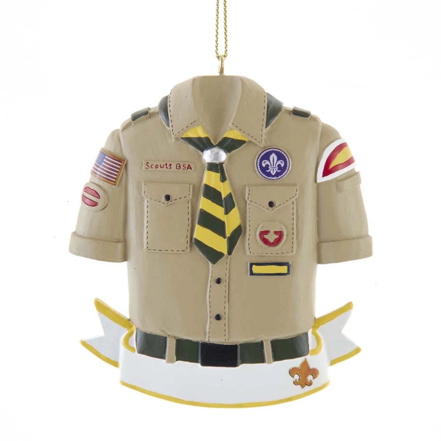 Kurt Adler 3.5" Boy Scout Shirt Personalized Christmas Ornament BS2202B 5 Kurt Adler 3.5" Boy Scout Shirt Personalized Christmas Ornament BS2202B - Image 3