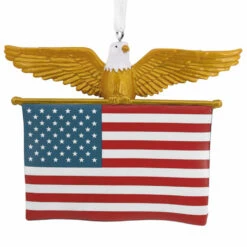 Hallmark American Flag Christmas Ornament 1HGO2786