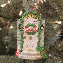Front Door With Steps Personalized Christmas Ornament -The Jolly Christmas Shop apinomf7u 09607.1668119963