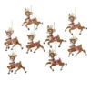 Kurt Adler 4" Wooden Santa's Reindeer Christmas Ornament Set Of 8 C6875 -The Jolly Christmas Shop apio7ayu8 40265.1646091913