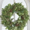 Raz 27" Iced Mixed Greenery, Eucalyptus And Pinecone Christmas Wreath W4102617 1 Raz 27" Iced Mixed Greenery, Eucalyptus And Pinecone Christmas Wreath W4102617 -The Jolly Christmas Shop apipnzygh 39099.1646091913