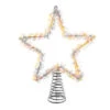 Kurt Adler 12.2" LED Lighted Warm White Silver Tinsel Star Christmas Tree Topper AD1022WW -The Jolly Christmas Shop apipxfl0b 13105.1646091907