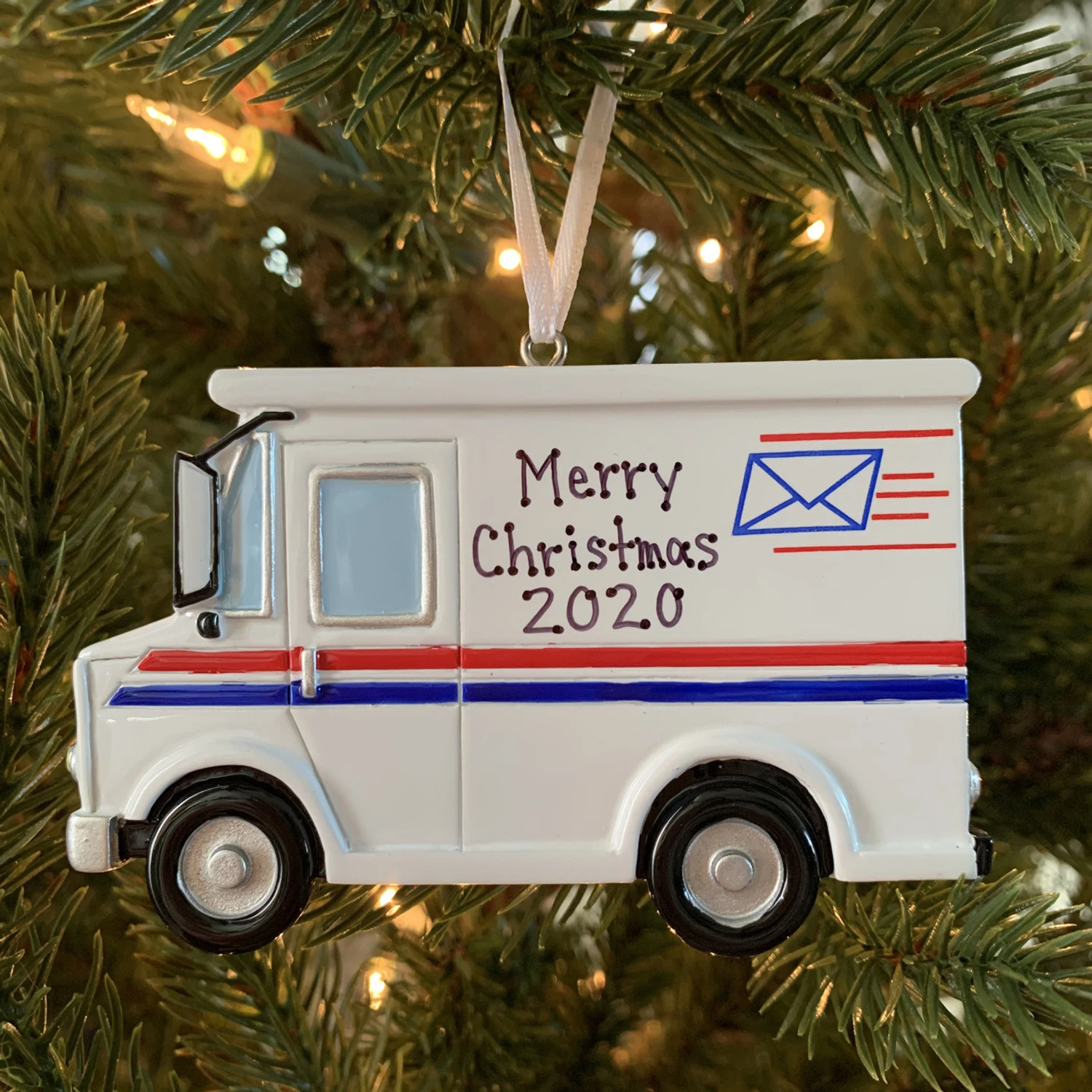 Postal Worker Mail Truck Personalized Christmas Ornament OR1815 4 Postal Worker Mail Truck Personalized Christmas Ornament OR1815 - Image 2