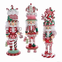 Kurt Adler 18" Hollywood Nutcracker Candy And Cake Hat Nutcracker Christmas Figure HA0588