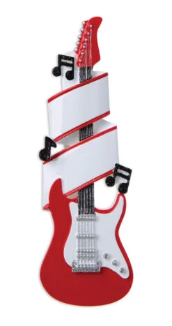 Red Electric Guitar Personalized Christmas Ornament OR1966 -The Jolly Christmas Shop apirkxxyx 83335.1646091886