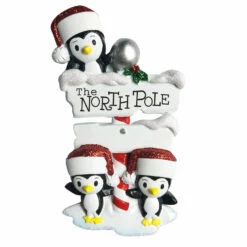 Penguin Family Of 3 At The North Pole Personalized Christmas Ornament OR1739-3 7 Penguin Family Of 3 At The North Pole Personalized Christmas Ornament OR1739-3 -The Jolly Christmas Shop apit31xie 99918.1646091896