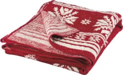 Primitives By Kathy 60" Red And White Nordic Christmas Throw Blanket 37387 -The Jolly Christmas Shop apitdusgm 97756.1646091885