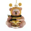 Kurt Adler 4.25" Noble Gems Bee Honey Bear Glass Christmas Ornament NBX0020 1 Kurt Adler 4.25" Noble Gems Bee Honey Bear Glass Christmas Ornament NBX0020 -The Jolly Christmas Shop apiukii5o 67384.1646091880