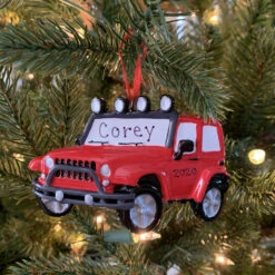 Red Jeep Personalized Christmas Ornament OR1763 -The Jolly Christmas Shop apiuocovb 01125.1646091899