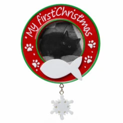 Kitty Cat's First Christmas Picture Frame Personalized Christmas Ornament PF1716 -The Jolly Christmas Shop apivyvxuv 42025.1646091886