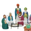 Blow Mold Life Size Christmas Nativity 10pc Set -The Jolly Christmas Shop apiwlhmpi 29708.1646091866