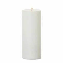 Uyuni 3" X 5", 7" Or 9" Flat Top Moving Flame White Unscented Pillar Battery Candle -The Jolly Christmas Shop apiwyogje 25006.1646091932