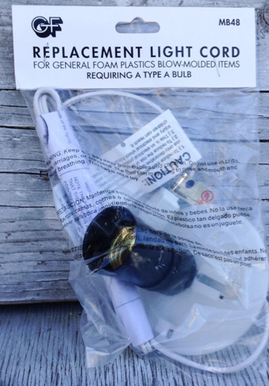 Replacement 60W Light Bulb Cord Harness For Blow Mold 3 Replacement 60W Light Bulb Cord Harness For Blow Mold