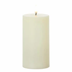 Uyuni 3" X 5", 7" Or 9" Ivory Flat Top Flicker Flame Pillar Candle -The Jolly Christmas Shop apiz2mlod 15041.1646091899