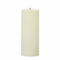 Uyuni 3" X 5", 7" Or 9" Ivory Flat Top Flicker Flame Pillar Candle -The Jolly Christmas Shop apizimo1k 81282.1646091901