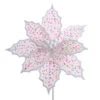 Kurt Adler 14" Pink Frosted Poinsettia Christmas Tree Pick C0293 -The Jolly Christmas Shop c0293 38876.1677094075