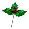 Kurt Adler 19" Large Green Holly Leaf With Red Berry Pick C0305 -The Jolly Christmas Shop c0305 11736.1678722653
