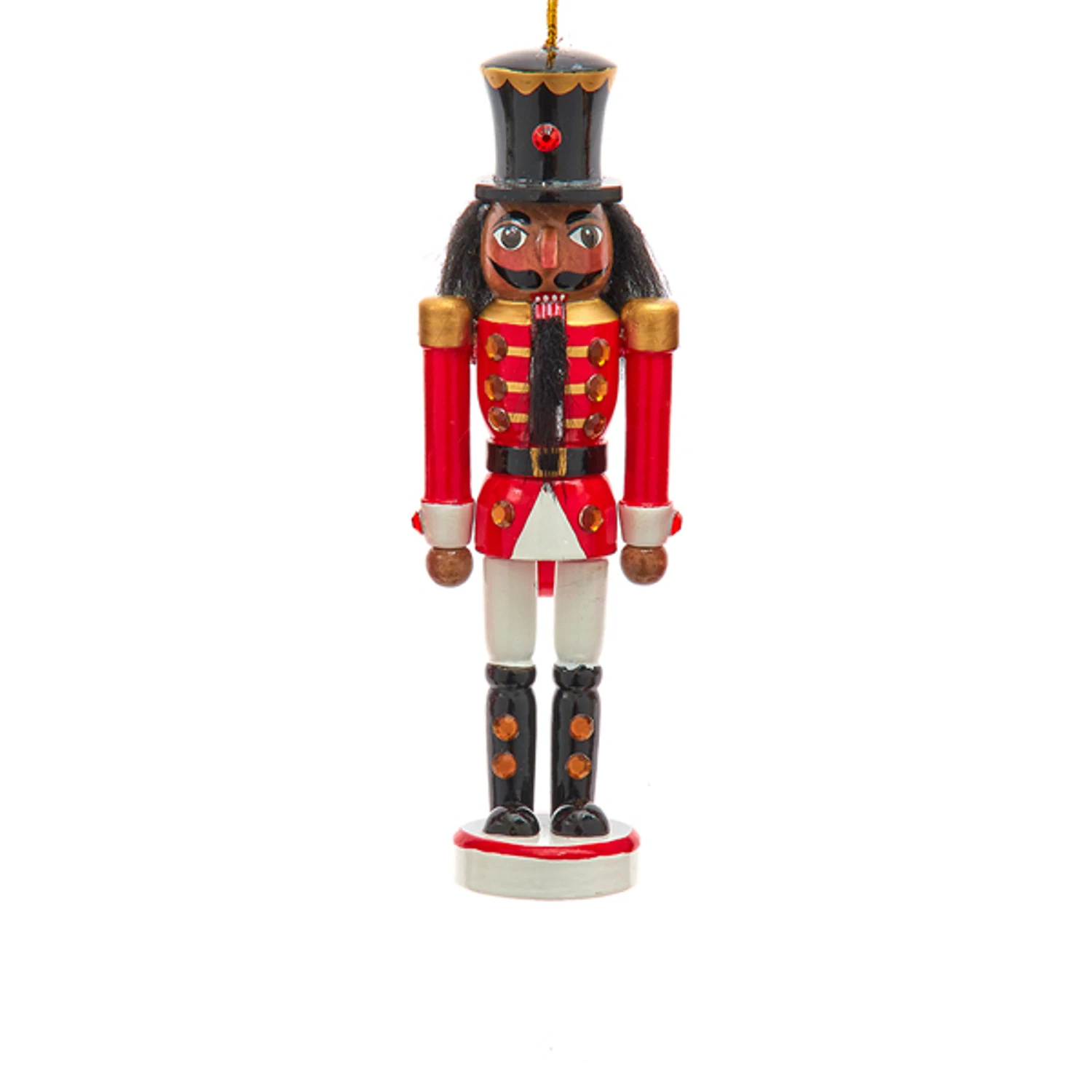 Kurt Adler 6" Red And White African American Nutcracker Ornament F2223 4 Kurt Adler 6" Red And White African American Nutcracker Ornament F2223 - Image 2