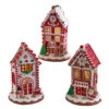Kurt Adler 8.5" Battery Operated Lighted Red And White Gingerbread Houses GBJ0037 -The Jolly Christmas Shop gbj0037 82028.1678722773