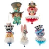 Kurt Adler 6" Set Of 5 Hollywood Hats Alice In Wonderland Hat Christmas Ornaments HAT0007 1 Kurt Adler 6" Set Of 5 Hollywood Hats Alice In Wonderland Hat Christmas Ornaments HAT0007 -The Jolly Christmas Shop hat0007 19093.1678722965