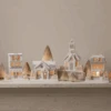 Bethany Lowe Metallic Gold, White, And Silver Glittered Christmas Buildings -The Jolly Christmas Shop lc1565 lc1566 lc1564 lc1567 16274.1675099892