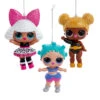 Kurt Adler 3.5" Set Of 3 L.O.L. Surprise! Christmas Ornament LL1231 -The Jolly Christmas Shop ll1231 18163.1678119633
