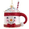 Kurt Adler 4.5" Noble Gems Snowman Mug Glass Christmas Ornament NBX0096 -The Jolly Christmas Shop nbx0096 94914.1678121593
