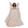 Kurt Adler 12" UL 10-Light African American Ivory And Gold Christmas Tree Topper UL2230 -The Jolly Christmas Shop ul2230 72900.1678392706